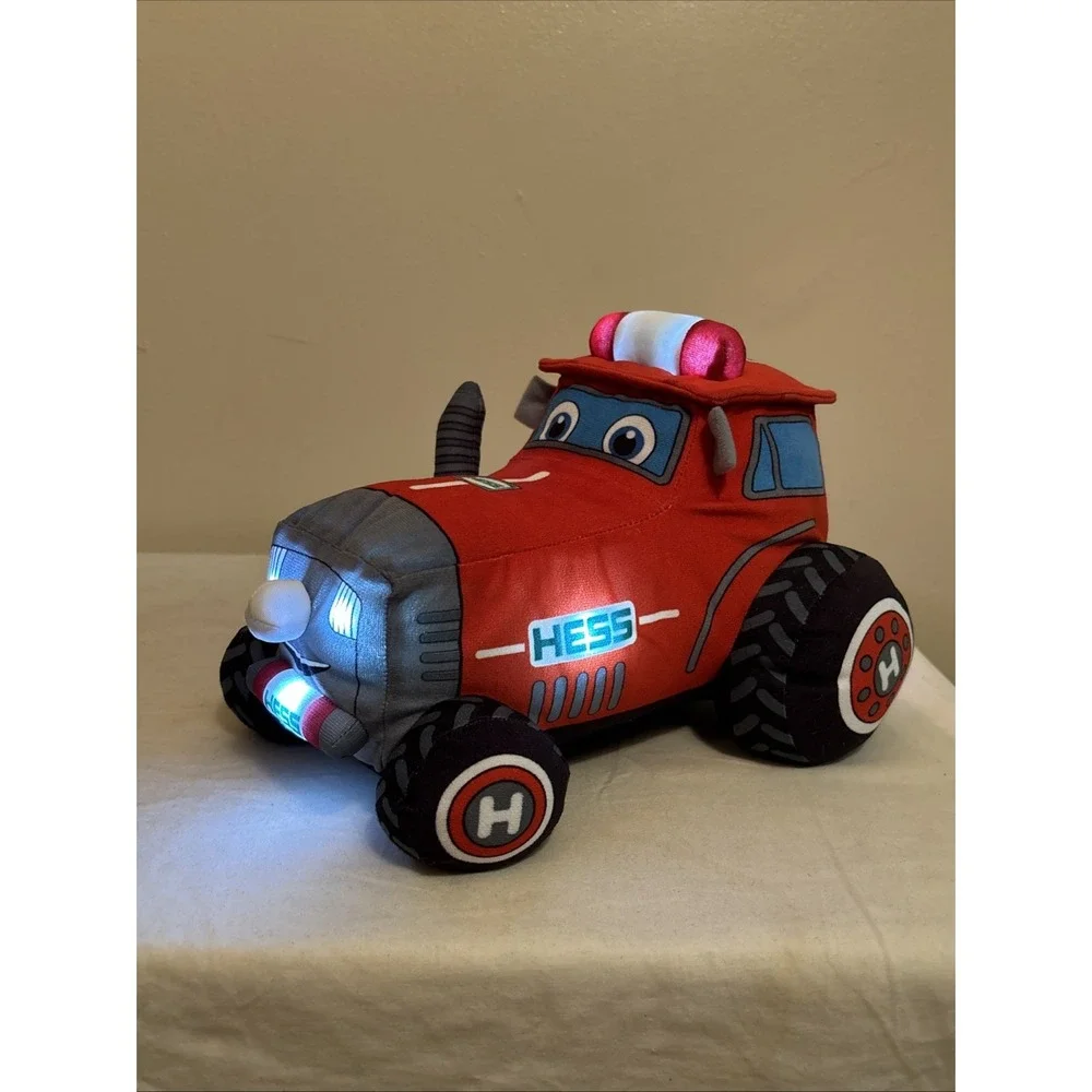 Hess 2025 My Plush Farm Tractor Red Light Up Singing Talking Toy Truck